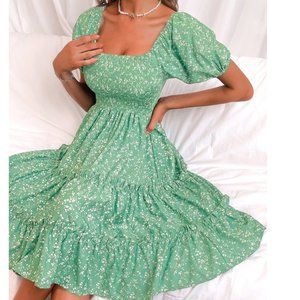 Ditsy Floral Layered Sundress